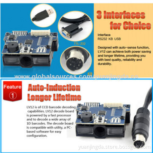 Cheapest 1D OEM Warehouse Barcode Reader Engine with Long Reading Distance and Lifespan
